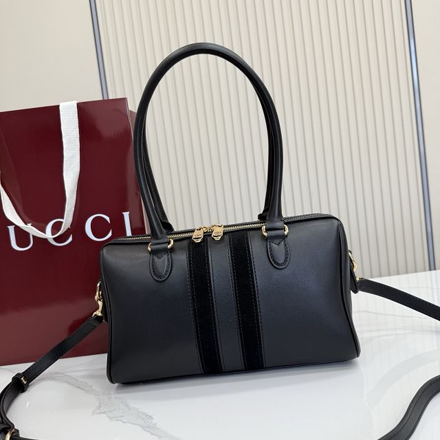 GG original calfskin borsetto medium boston bag 866732 black