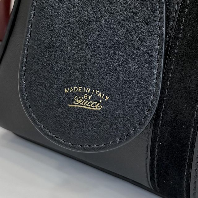 GG original calfskin borsetto medium boston bag 866732 black