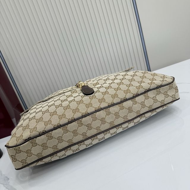 GG original canvas jackie flap large crossbody bag A005ZI sand