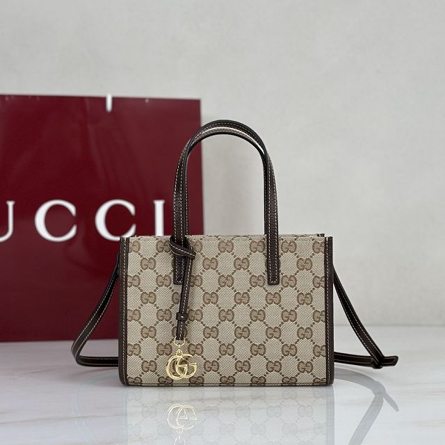 GG original canvs mini tote bag A006WK sand