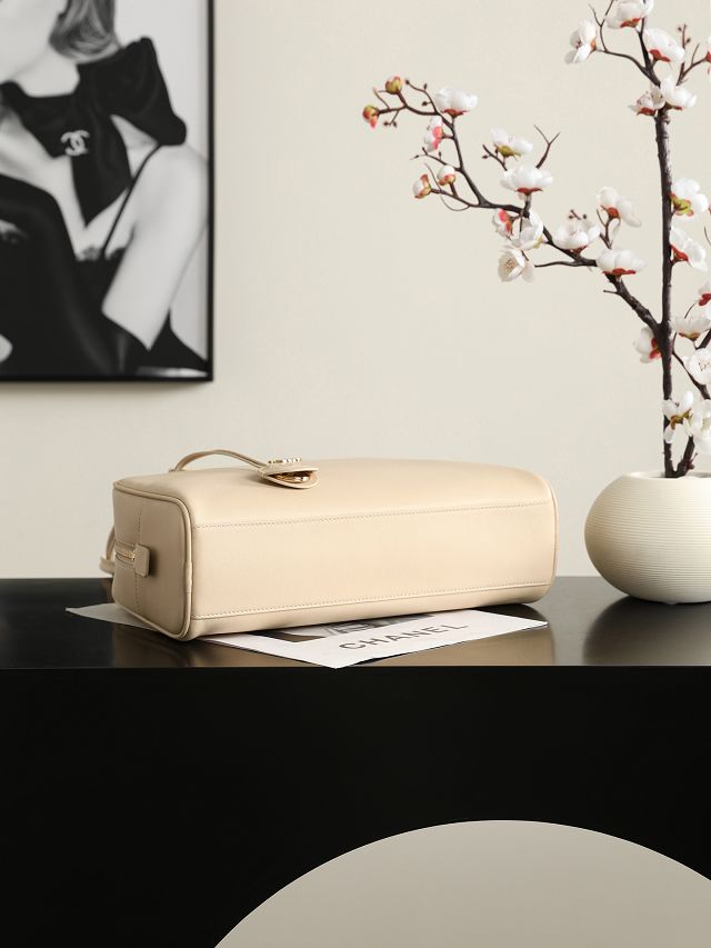 CC calfskin medium bowling bag AS6580 beige