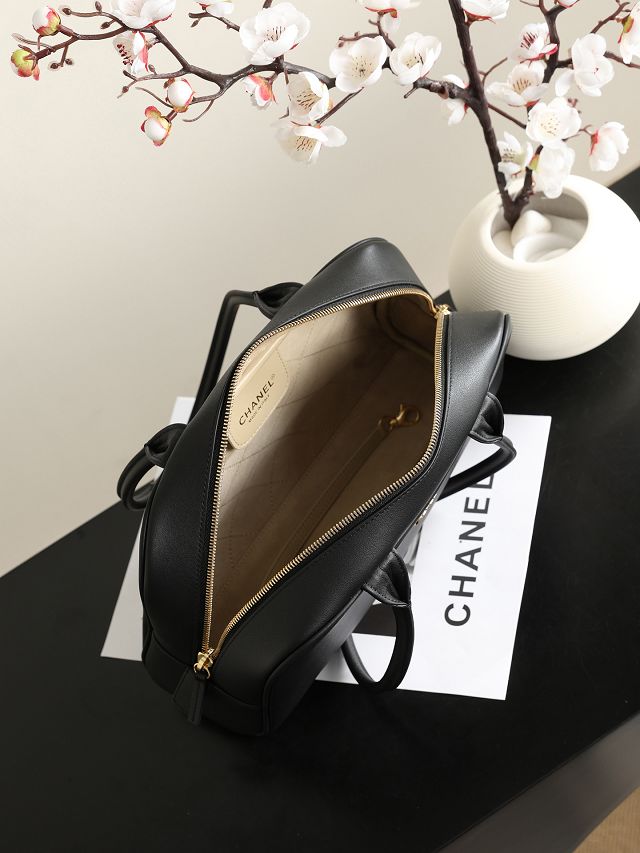 CC calfskin medium bowling bag AS6580 black 