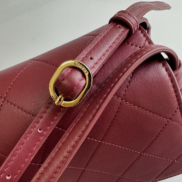 CC lambskin maxi flap bag AS6482 bordeaux