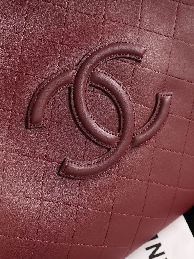 CC calfskin medium shopping bag AS6201 wine