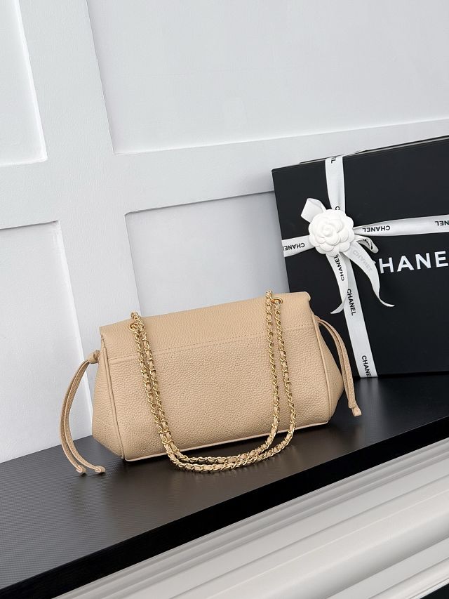 CC grained calfskin small tote bag AS6427 beige