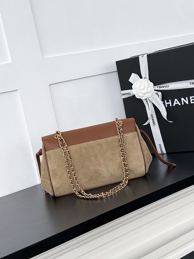 CC suede calfskin small tote bag AS6427 beige