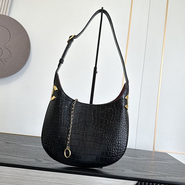 CC crocodile calfskin small hobo handbag AS6602 