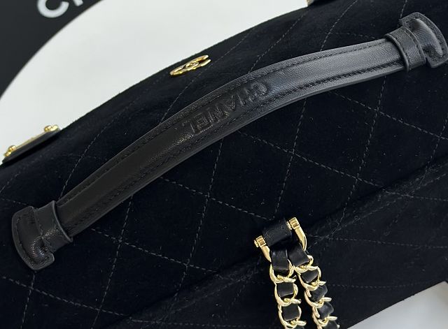 CC suede calfskin backpack AS6465 black