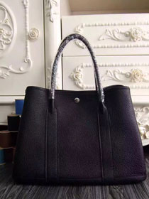 Hermes original togo leather garden party 36 bag G0360 black