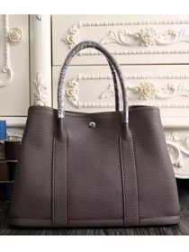 Hermes original togo leather garden party 36 bag G0360 dark gray