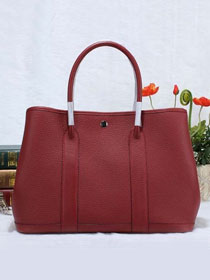 Hermes original togo leather garden party 36 bag G0360 bordeaux