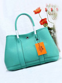 Hermes original togo leather garden party 36 bag G0360 lake blue