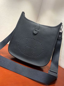 Hermes original togo leather evelyne pm shoulder bag E29 gris etain