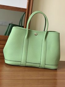 Hermes original togo leather garden party 36 bag G0360 vert criquet
