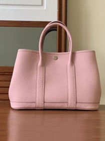 Hermes original togo leather small garden party 30 bag G0030  rose confetti