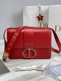 Dior original box calfskin 30 montaigne bag M9203 red