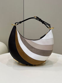 Fendi original suede small fendigraphy bag 8BR798 multicolor