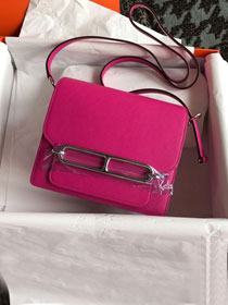 Hermes original evercolor leather roulis bag R18 rose magnolia
