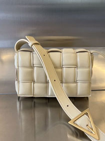 BV original lambskin small padded cassette bag 717506 porridge