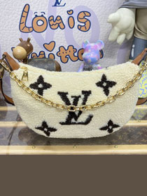 Louis vuitton original shearling over the moon bag M23321 white