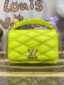 Louis vuitton original lambskin GO-14 medium handbag M22891 lemon