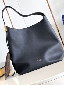 Louis vuitton original calfskin low key hobo bag MM M24856 black