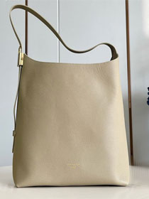 Louis vuitton original calfskin low key hobo bag MM M24856 light green