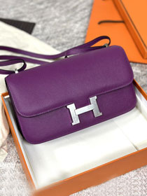 Hermes original epsom leather constance elan bag C026 anemone