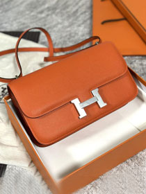 Hermes original epsom leather constance elan bag C026 orange