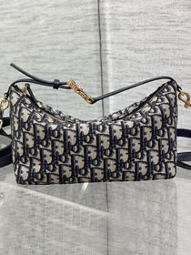 Dior original cotton DiorTravel nomad pouch S5554 blue