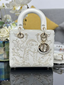Dior original lambskin small my ABCdior bag M0538 white