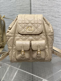Dior original lambskin medium caro backpack M6301 apricot