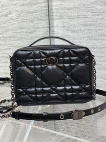 Dior original lambskin mini vanity case S9039 black