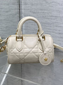Dior original calfskin groove 17 nano bag S4000 white