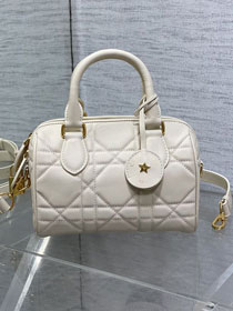 Dior original calfskin groove 20 bag M1364 white
