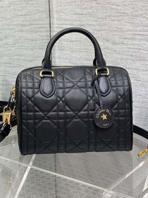 Dior original calfskin groove 25 bag M1365 black