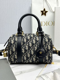Dior original cotton groove 20 bag M1364 blue