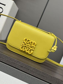 Loewe original calfskin mini goya shoulder bag A896W55 yellow