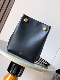 Loewe original calfskin pebble pouch BS01748 black