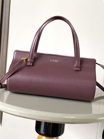 Loewe original calfskin clasp top handle bag A896W42 bordeaux