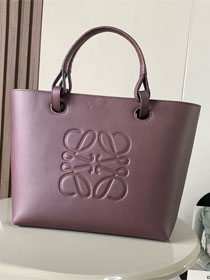 Loewe original calfskin  medium anagram tote bag A223T41 burgundy