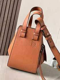 Loewe original calfskin small hammock bag A538H13 brown