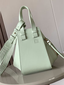 Loewe original calfskin small hammock bag A538H13 lake green 