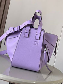 Loewe original grained calfskin small hammock bag A538H13 purple