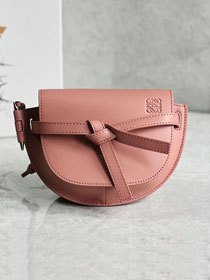 Loewe original calfskin mini gate dual bag A650N46 coral