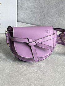 Loewe original calfskin mini gate dual bag A650N46 purple