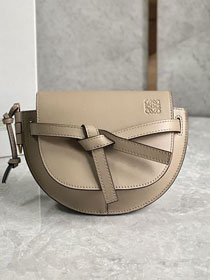 Loewe original calfskin mini gate dual bag A650N46 sand