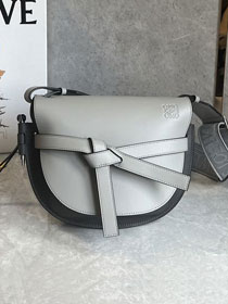 Loewe original calfskin small gate dual bag A650T20 grey