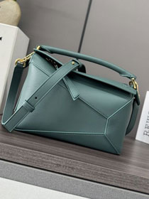 Loewe original calfskin small puzzle bag A510P60 dark blue