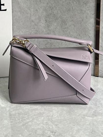 Loewe original calfskin small puzzle bag A510P60 light purple